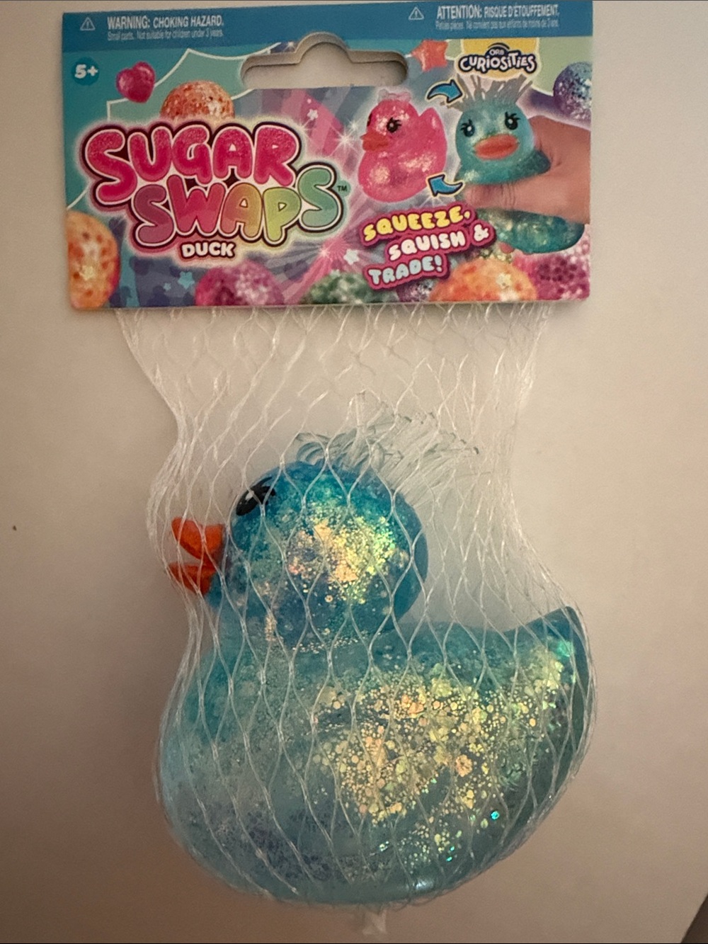 Sugar Swaps Blue Glitter Duck Plush